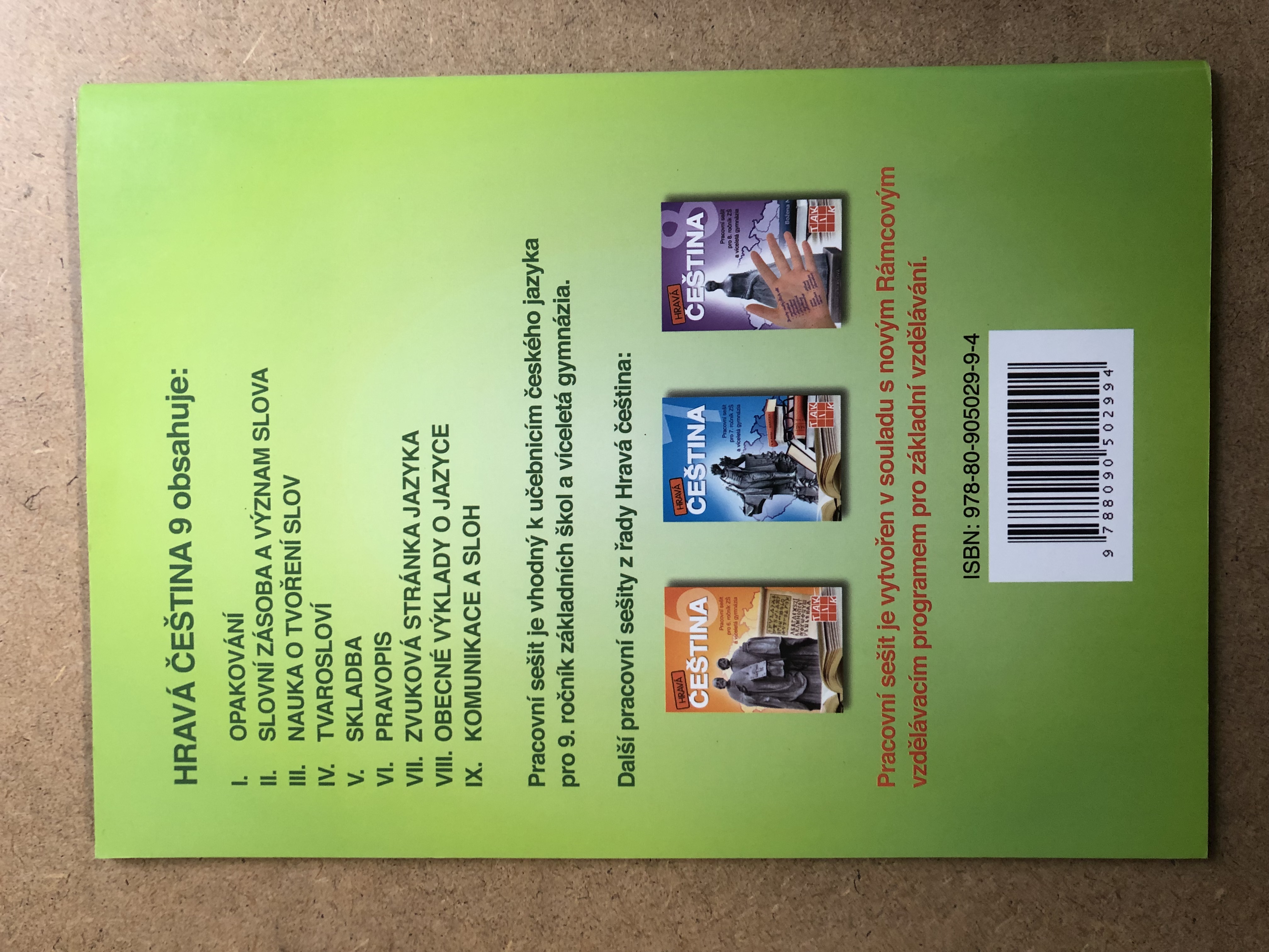 Hravá čeština 9 - pracovní sešit