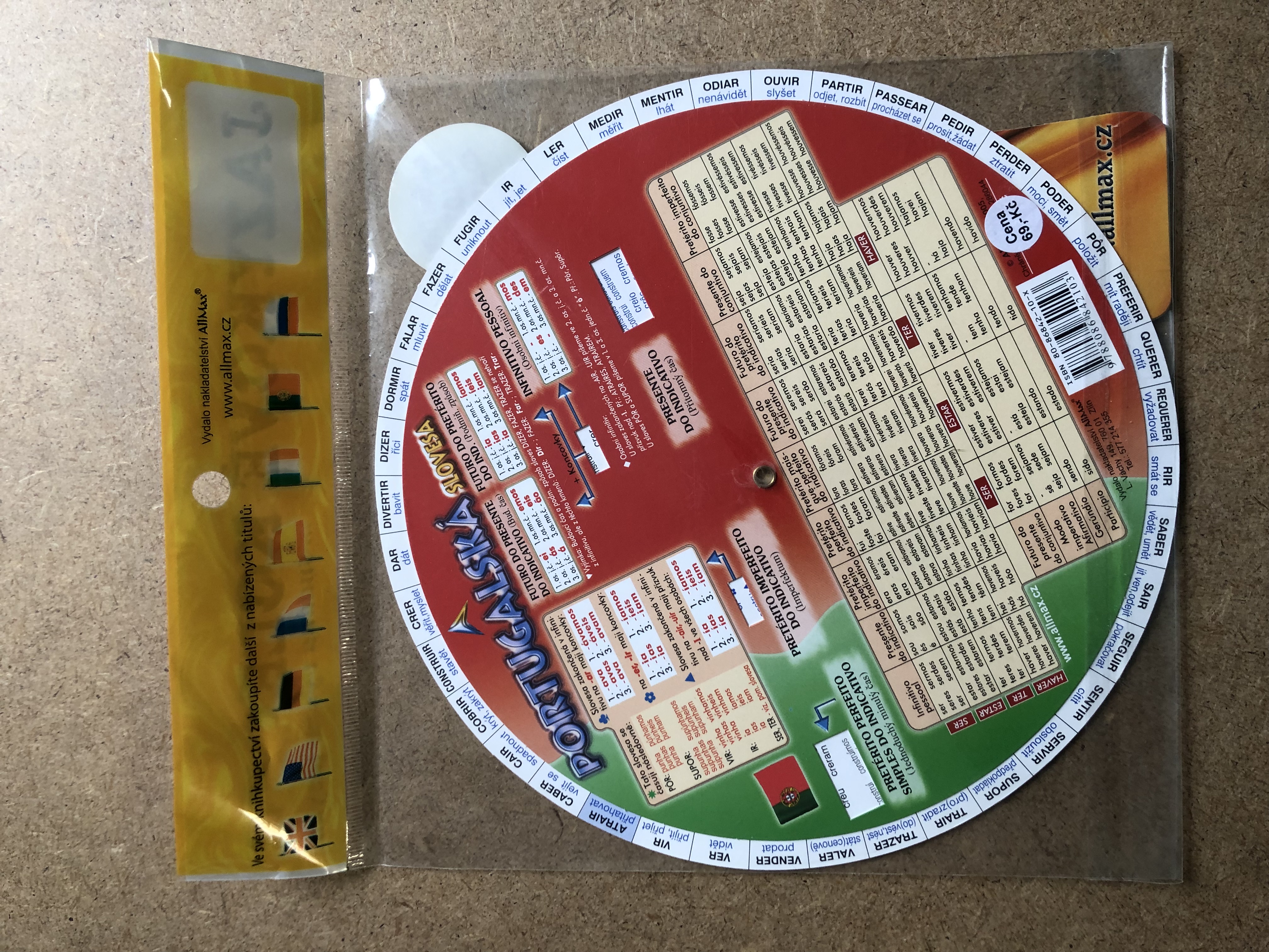 Portugalská slovesa - kolečko 