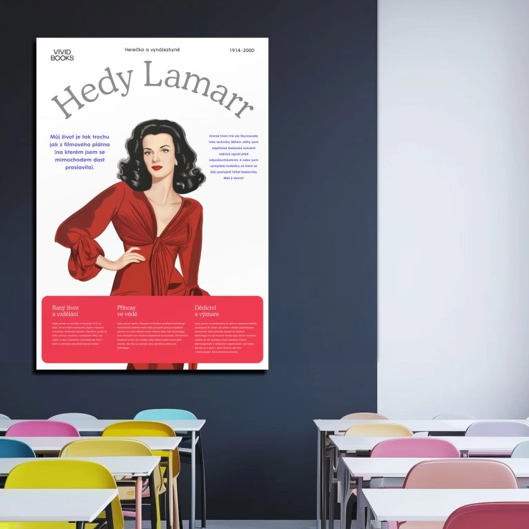 Nástěnný plakát - Hedy Lamarr