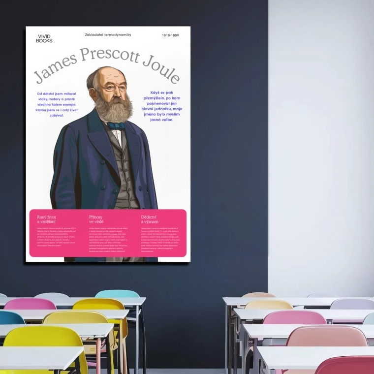 Nástěnný plakát - James Prescott Joule