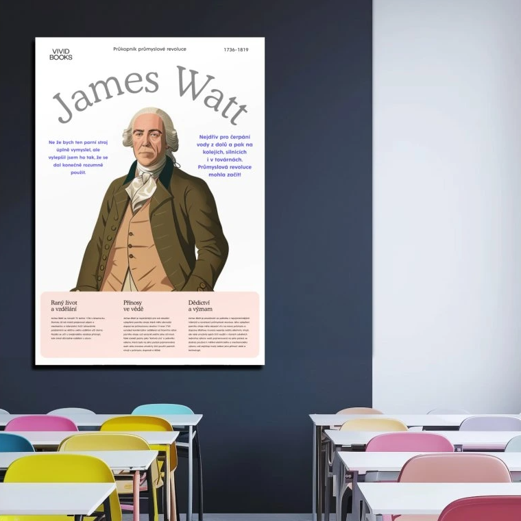 Nástěnný plakát - James Watt