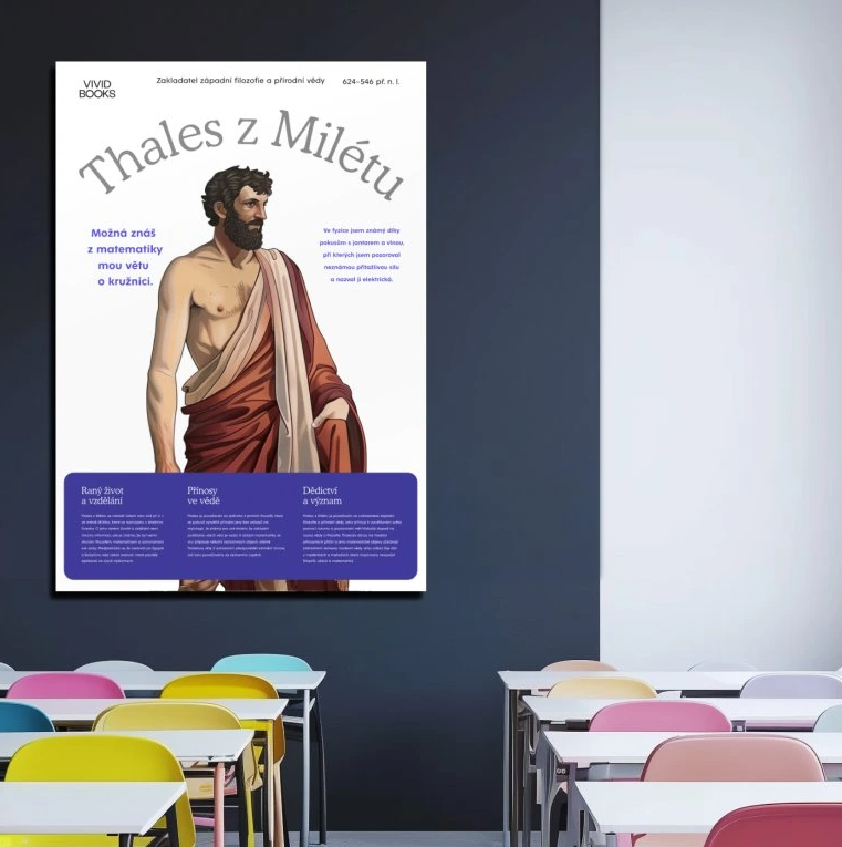 Nástěnný plakát - Thales z Milétu