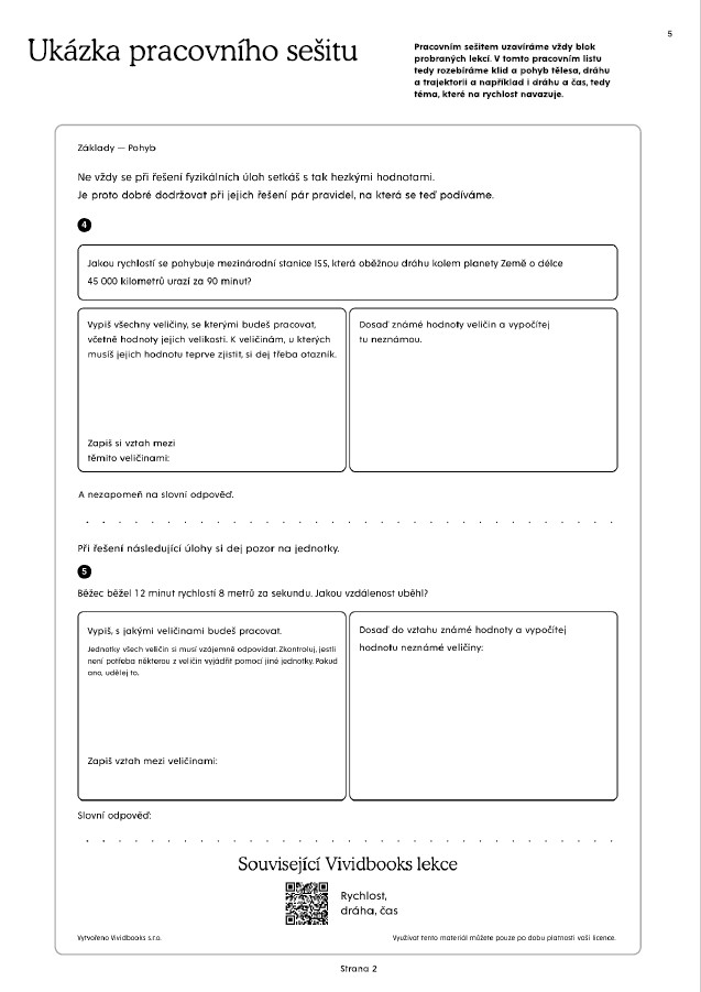 Fyzika pro 6. ročník - pracovní sešit s online licencí