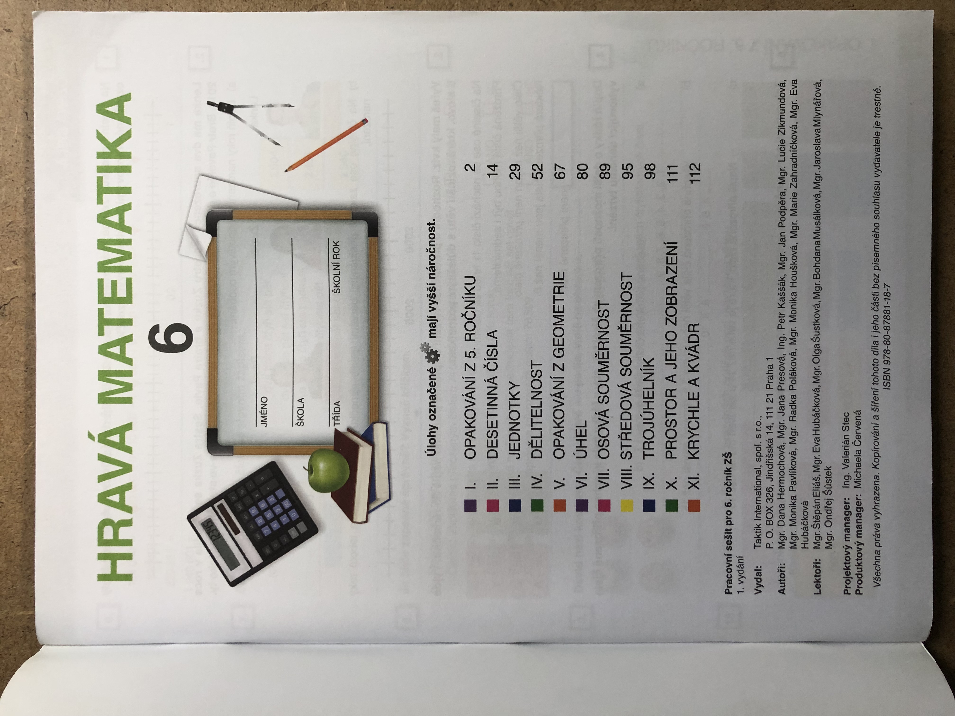 Hravá matematika 6 - pracovní sešit