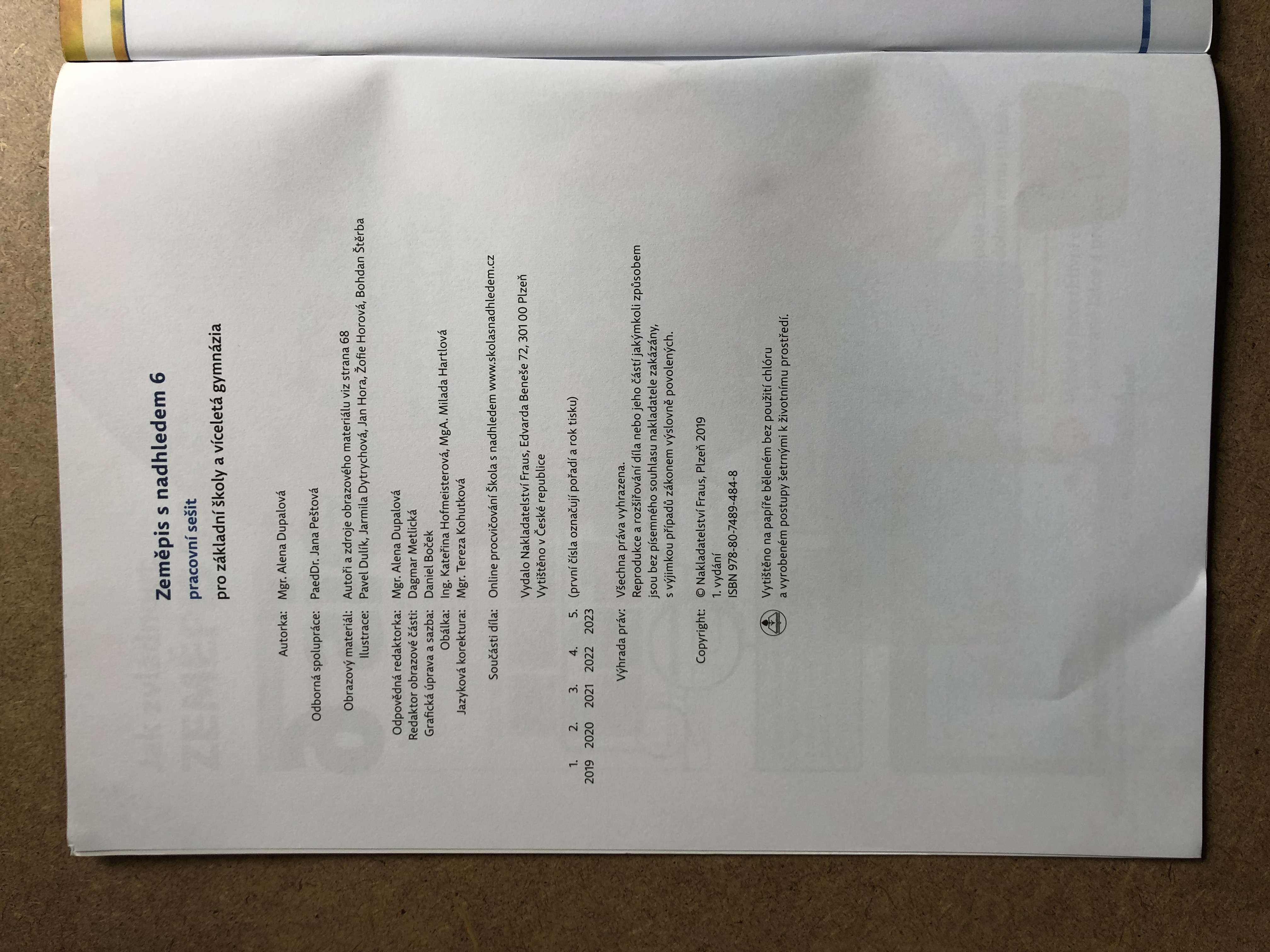 Zeměpis 6 s nadhledem - pracovní sešit