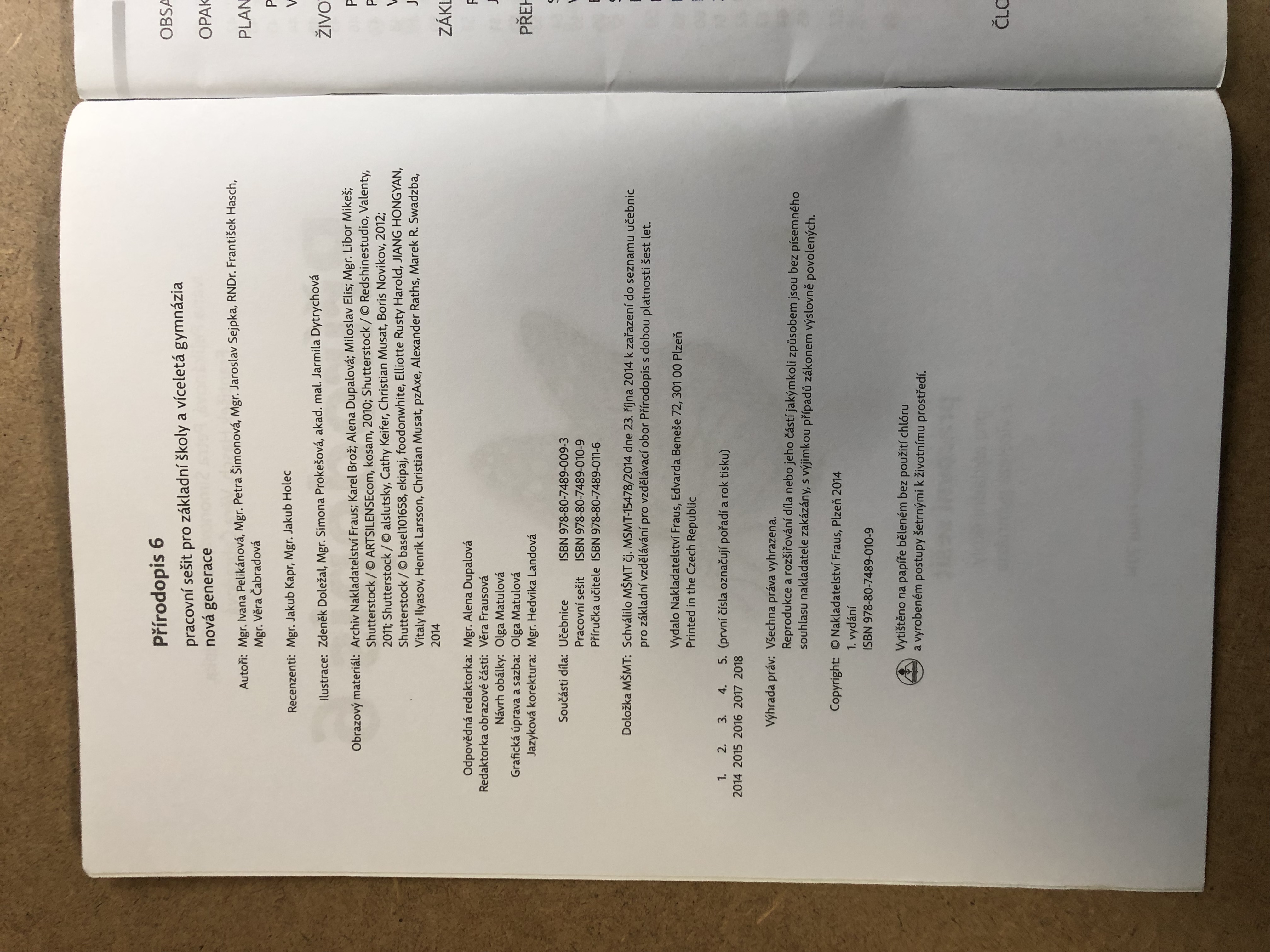 Přírodopis 6 / nová generace - pracovní sešit