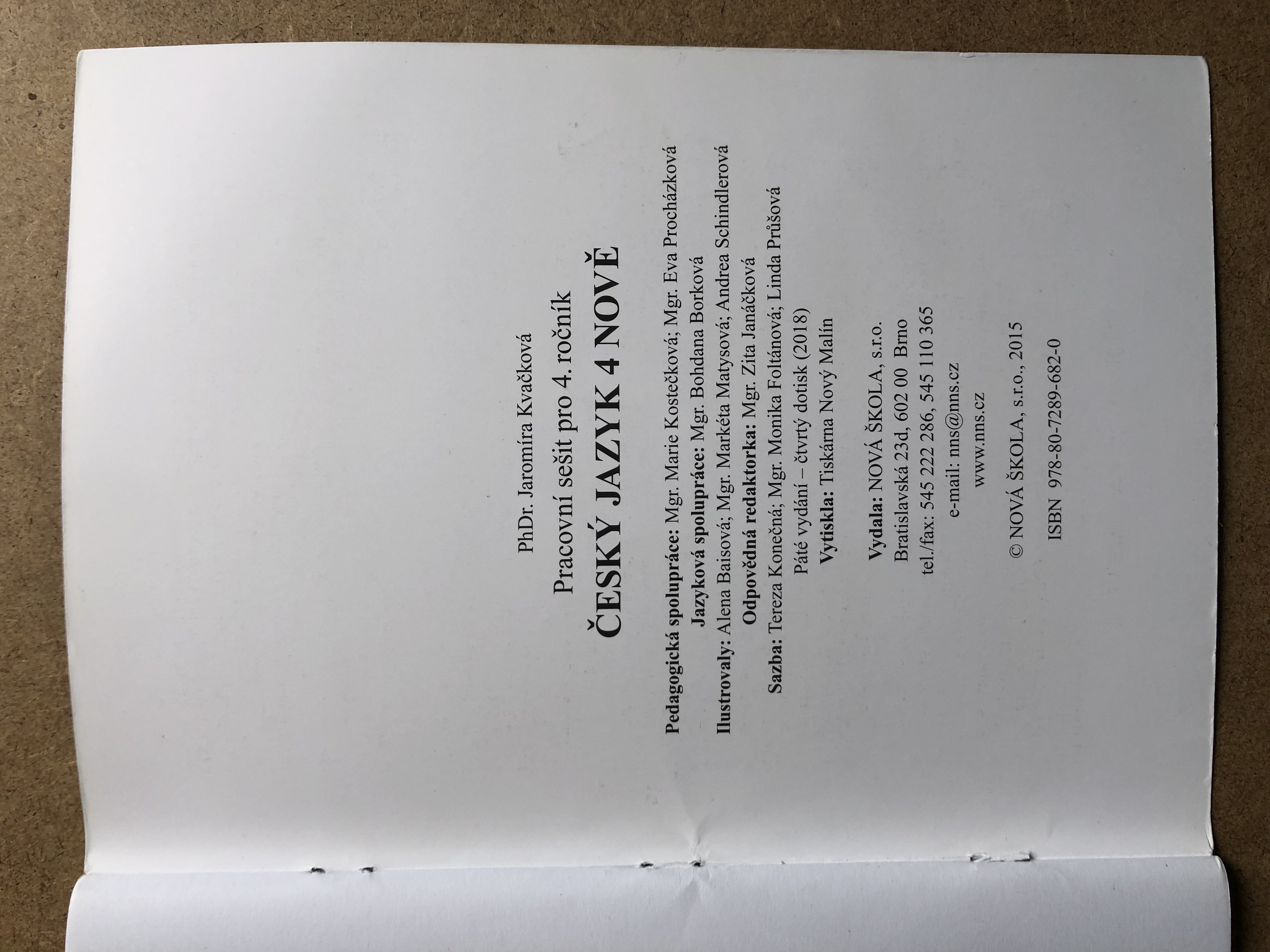 Český jazyk 4 nově - pracovní sešit