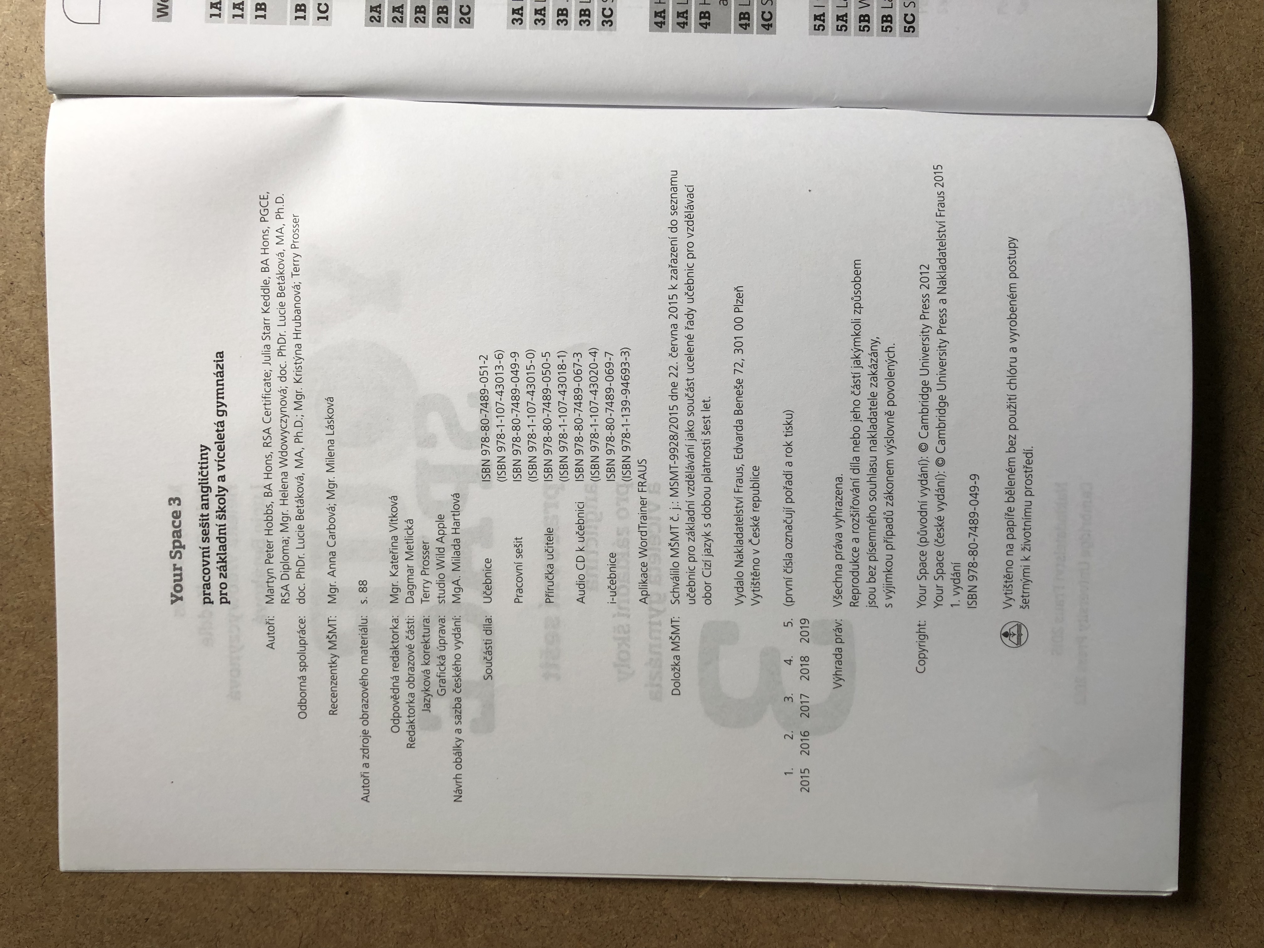 Your Space 3 - pracovní sešit