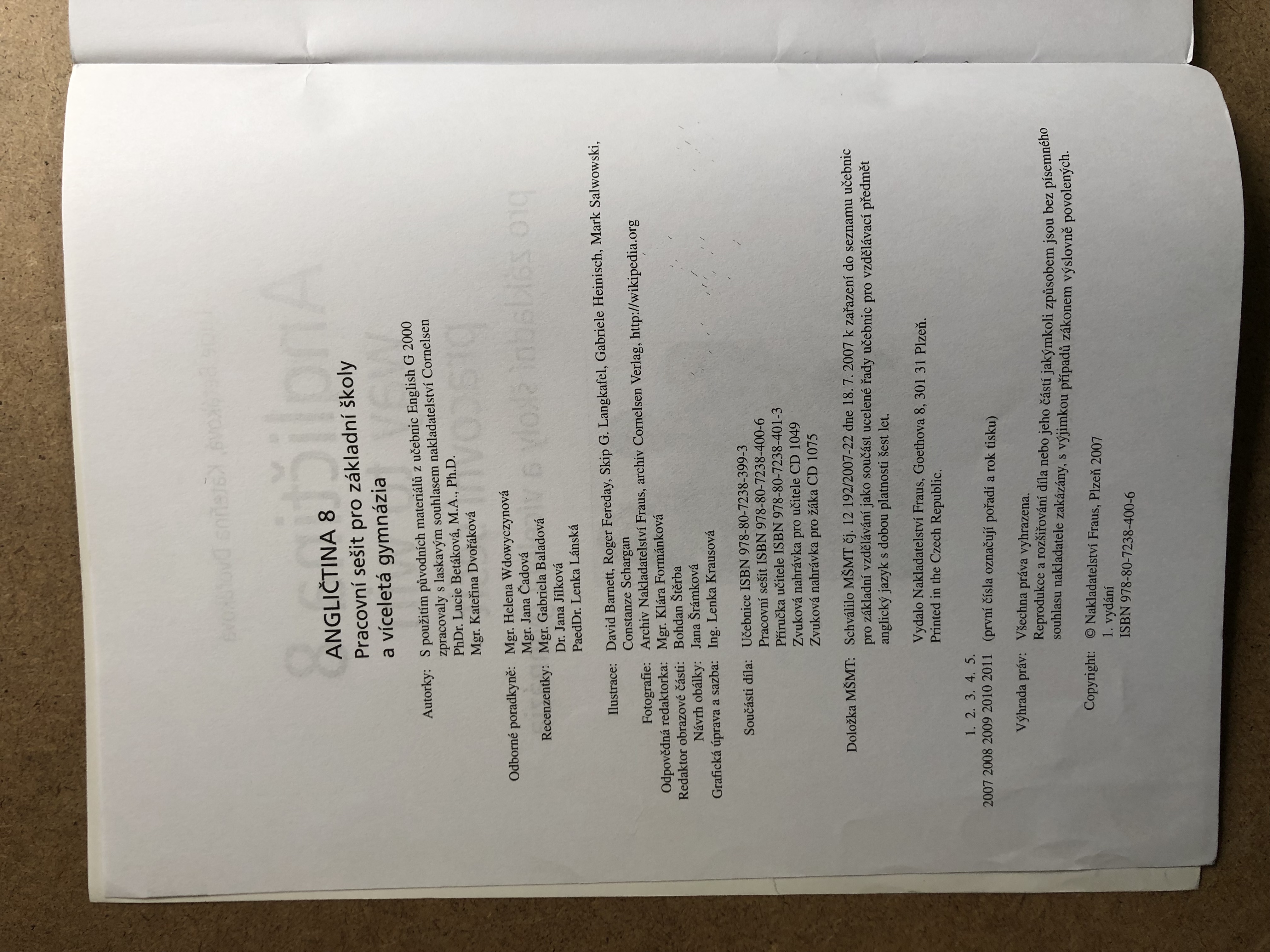 Angličtina WAY TO WIN 8 - pracovní sešit