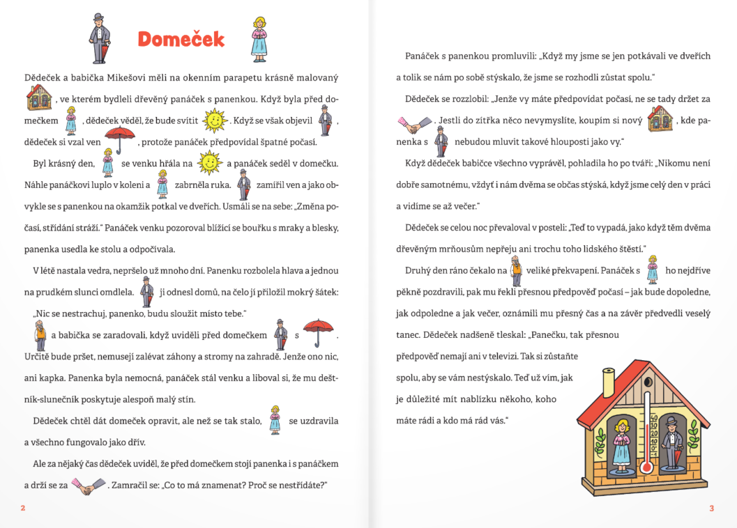 Obrázkové čtení s Mínou a Maxíkem