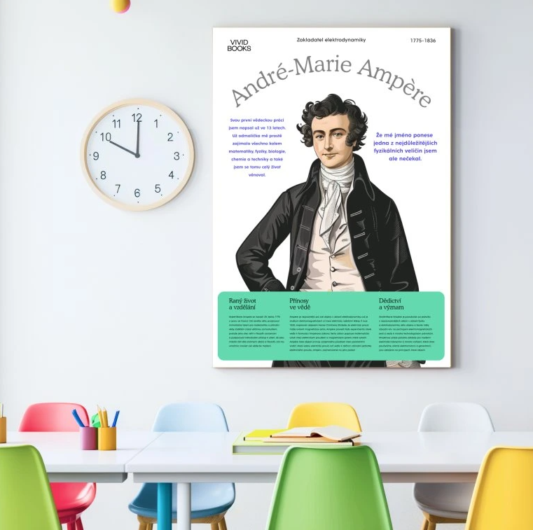 Nástěnný plakát - André-Marie Ampère