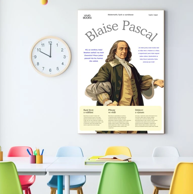 Nástěnný plakát - Blaise Pascal