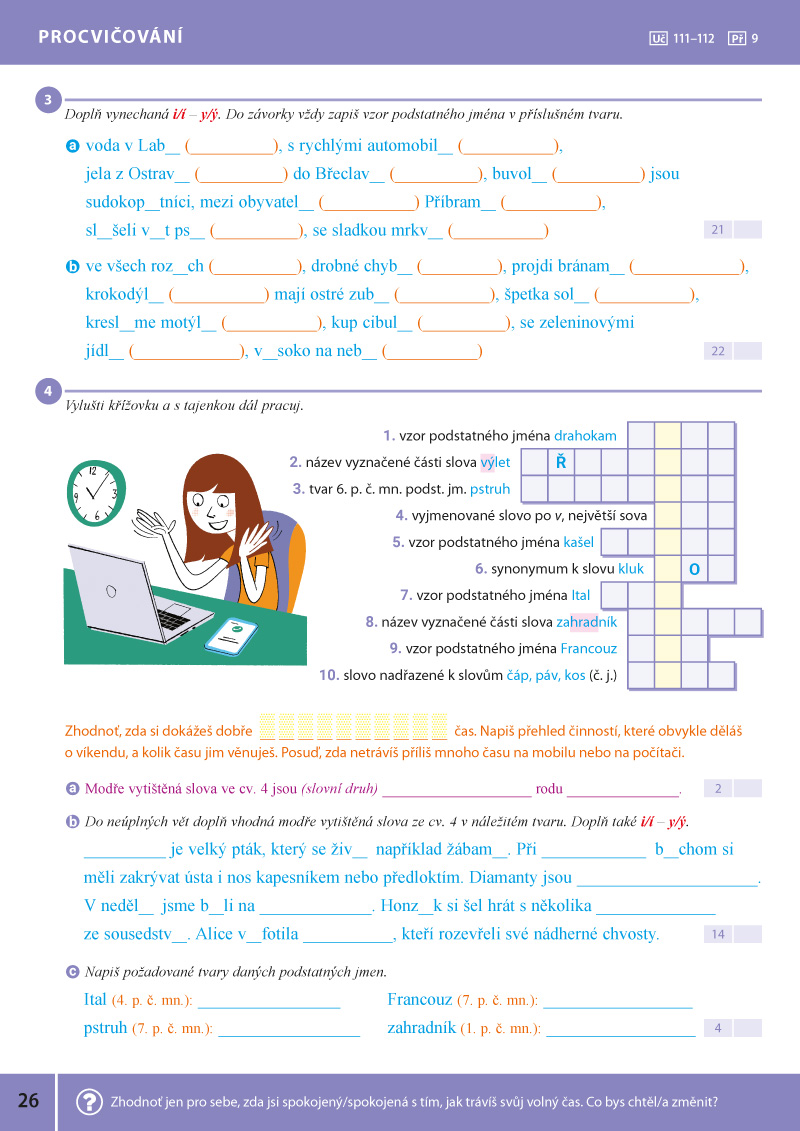 Český jazyk pro 4. ročník - 2. díl pracovního sešitu