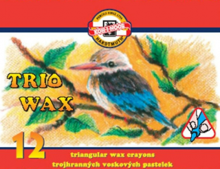 Pastelky voskové KIN Jumbo 8272/12 TR 10 trojhranné