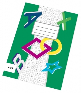 Sešit recyklovaný 425 - A4 čtverečkovaný, 20 listů