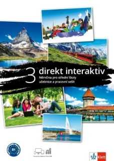 Direkt interaktiv 3 (B1) – učebnice s pracovním sešitem + MP3/Videa ke stažení + žákovská licence