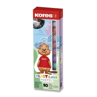 Modelína Kores Pastel 200g / 10 barev / v papírové krabičce