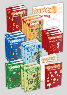 Divíci 1 - základní učitelský balíček - Český jazyk A/S + Matematika + Člověk a jeho svět