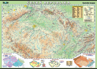 Česká republika - fyzická mapa XXL - Kupka