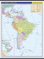 Nástěnná mapa - Jižní Amerika - politická