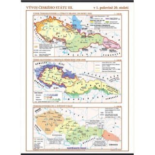 Nástěnná mapa - Vývoj českého státu III