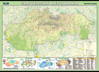 Slovenská republika - fyzická mapa XXL - Kupka